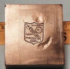 1934 MISSOURI MILITARY ACADEMY Collar Pin STEEL STAMPING DIE Robbins RBX783 MO