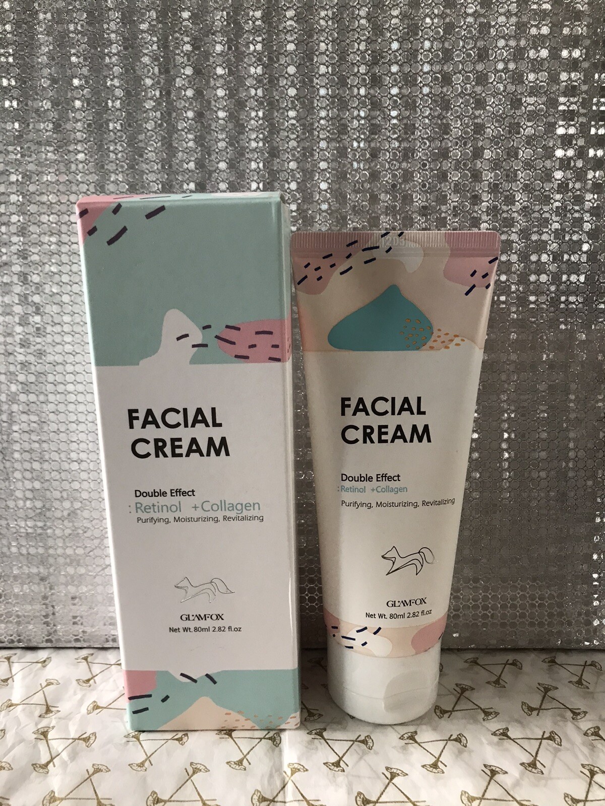 Glamfox Facial Cream Double Effect Retinol + Collagen 80ml New and Boxed