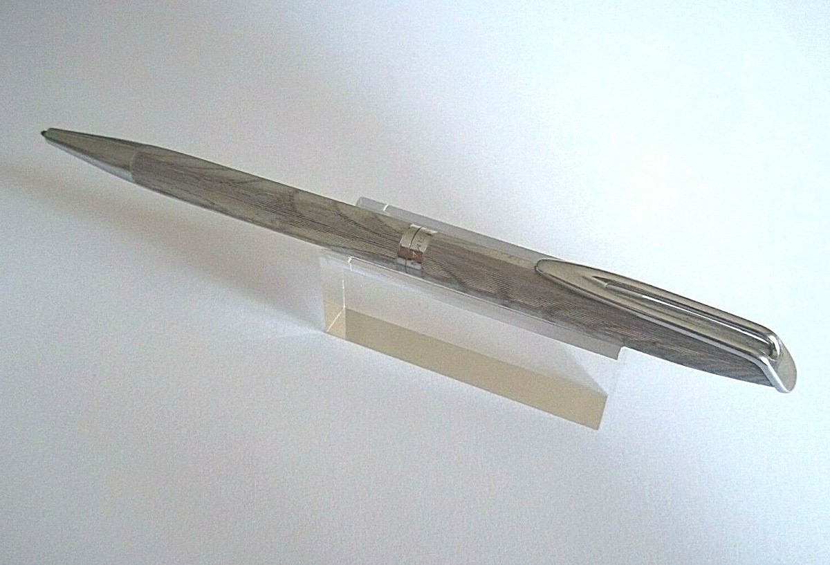 Stylo Bille WATERMAN CF Motif Moiré - Avec Recharge Neuve Ajustée N5 - Occasion Rare
