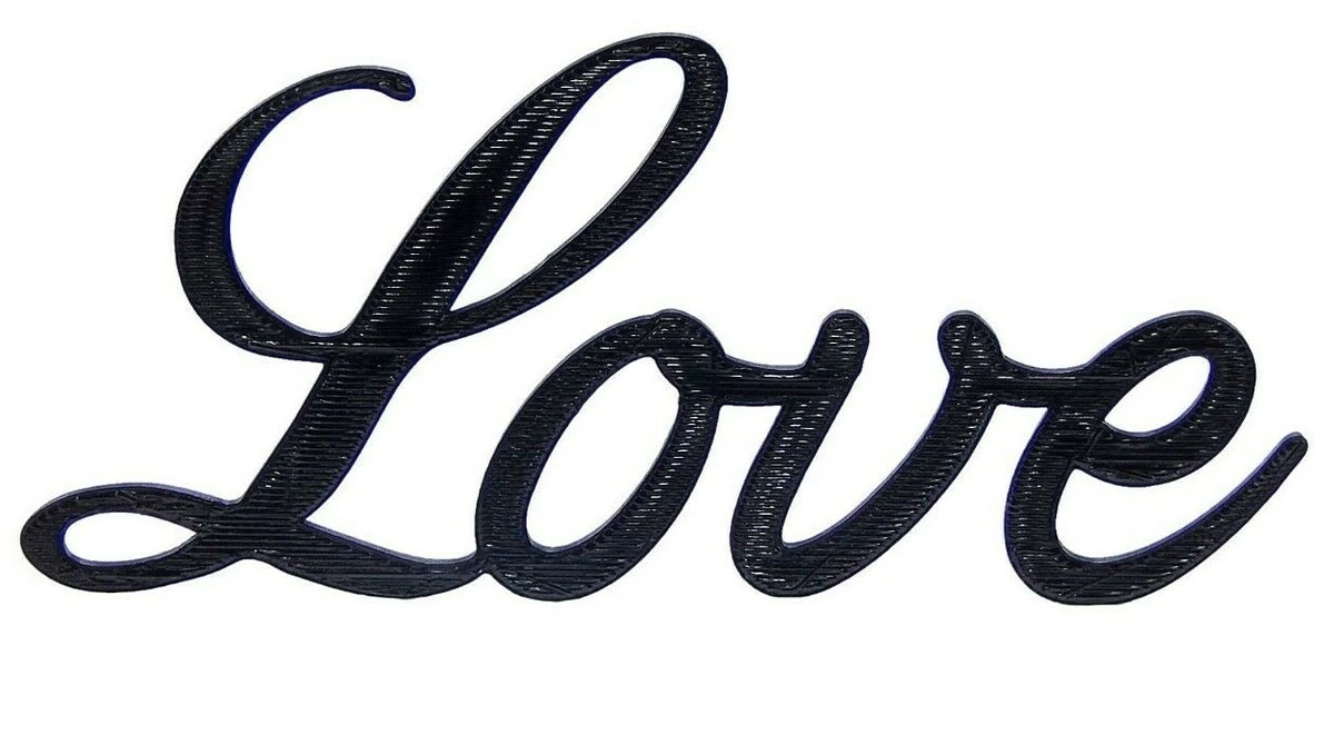 Love Word Art Sign Home Kitchen Decor Wall Hanging Cursive Script  Typography