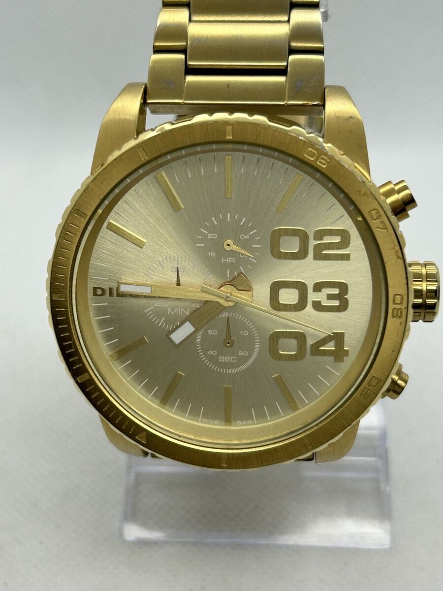 EXCELLENT Diesel Double Down DZ-4268 Chronograph Gold-tone EXCELLENT Diesel Double Down DZ-4268 Chronograph Gold-tone