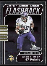 2020 Panini Absolute Fantasy Flashback Adrian Peterson #FF-AP Minnesota Vikings