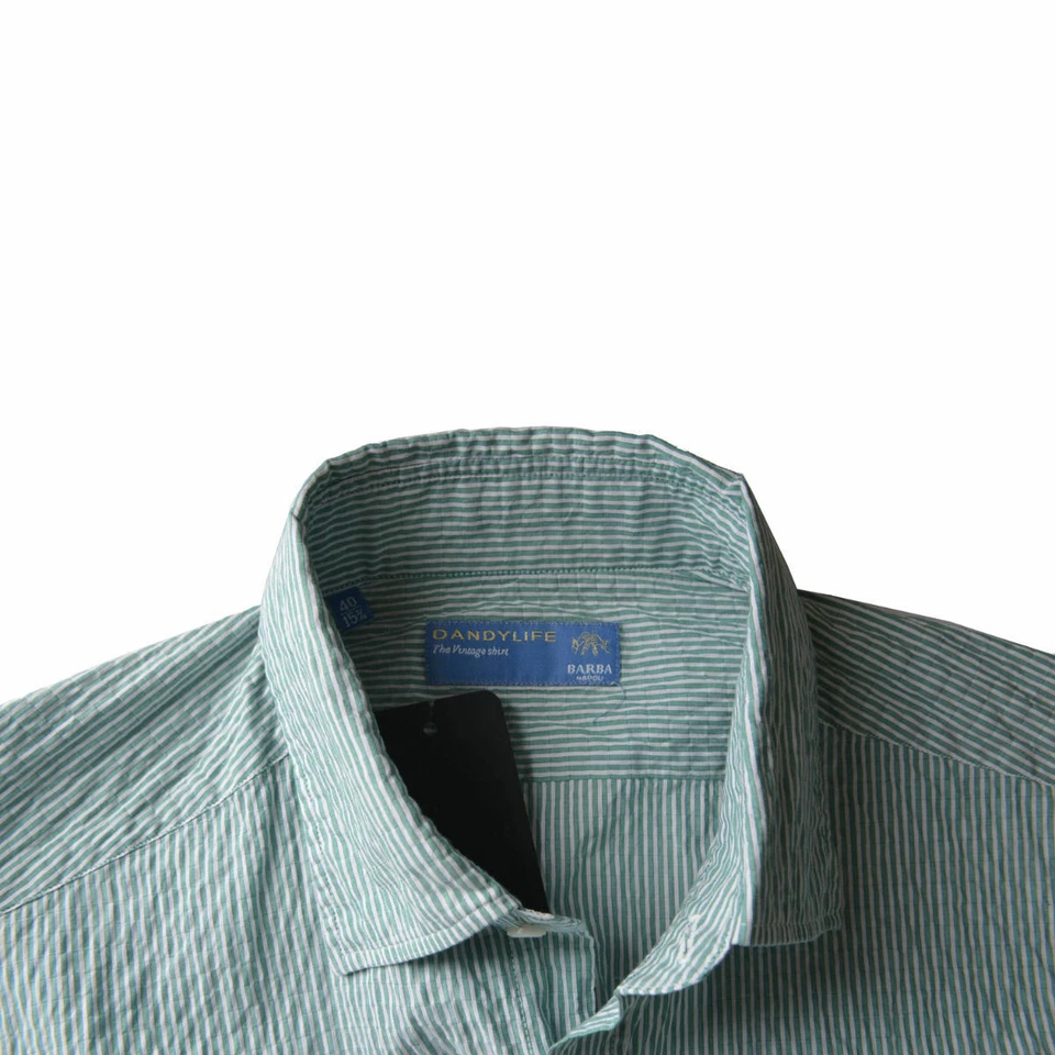 Camisa de vestir Barba Napoli multicolor manga larga para hombre EE. UU. 15 15,5 15 3/4 16 Foto 3 de 3