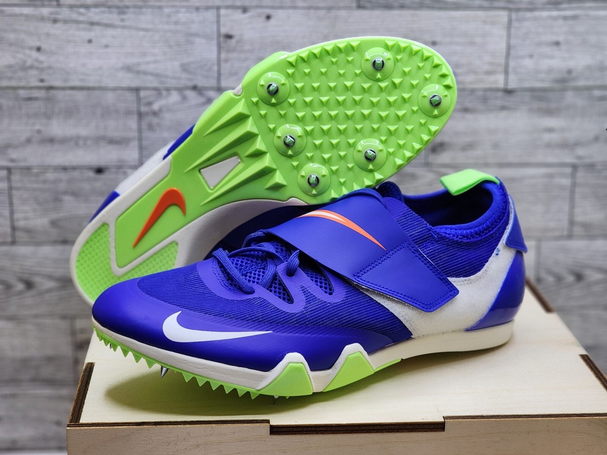 Nike Pole Vault PV Elite Track Field Spikes Blue Mens Size  display picture 1