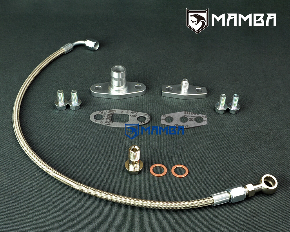MAMBA Turbo Oil Feed & Return Line Kit For Nissan 300ZX VG30ET Z31 w