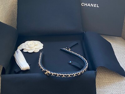 MIB 100%AUTH Chanel 21S Black Lambskin&GoldChain Interwoven CC