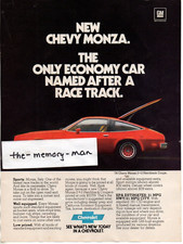 Chevy Monza 1978 Picture Print Ad Clipping Page Pennzoil Motor Oil Ad