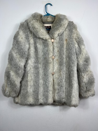 Avec Tu Pea Coat Women's 10 Multicolor 