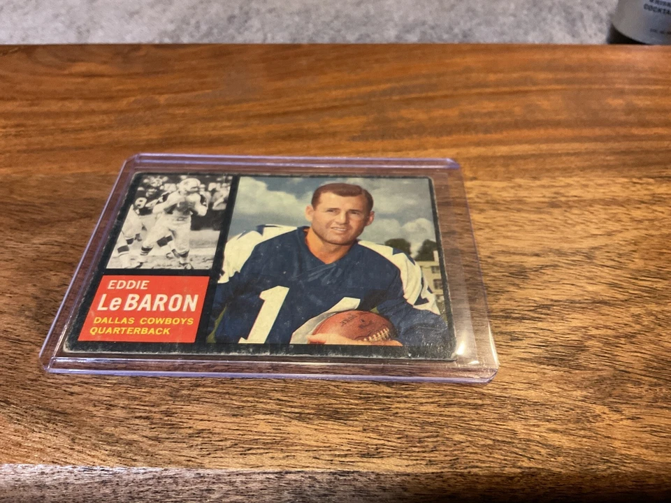 1962 Topps - #38 Eddie LeBaron - Image 2 of 3