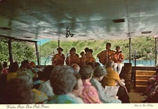 Postcard Wailua River Boat Trip Colorful Hawaiian Music Fern Grotto Kauai Hawaii