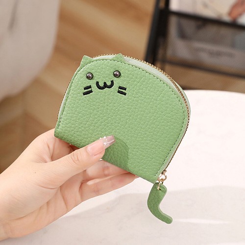 Credit Card Holder Cartoon Cat Card Holder PU Leather Organ Card Package Mini X - Picture 5 of 18