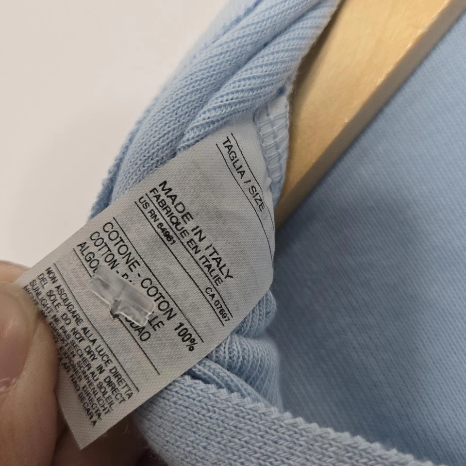 United Colors of Benetton Sweater Womens  Medium Blue Cardigan Cotton New w Tag - Image 3 of 4