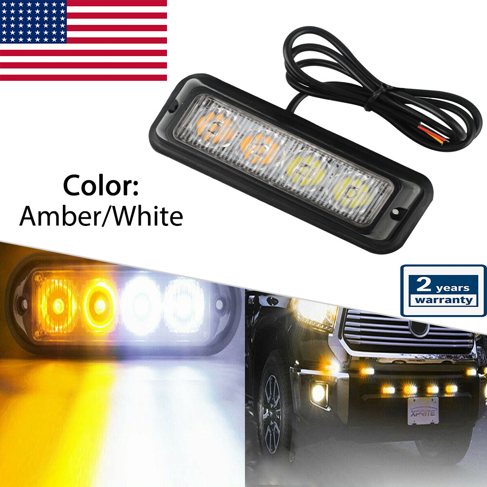 4 In. LED Emergency Safety Truck Warning Flash Strobe Light - Foto 9