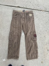 VTG Retro Brand Baggy Pants Cargo Utility Skater Y2K Grunge 36x31