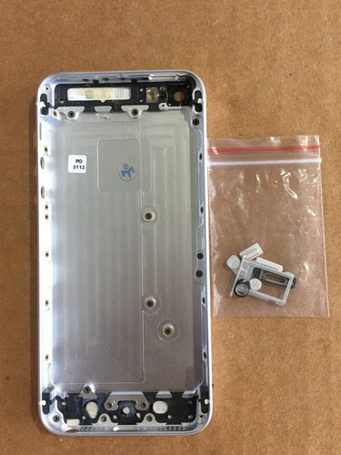 LOT OF 5 Apple IPhone 5s Silver New Housings With Small Parts Only - Picture 2 of 2