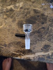 10mm Black SNOWFLAKE SCREEN Slide BOWL Male for Glass Water Pipe Bong