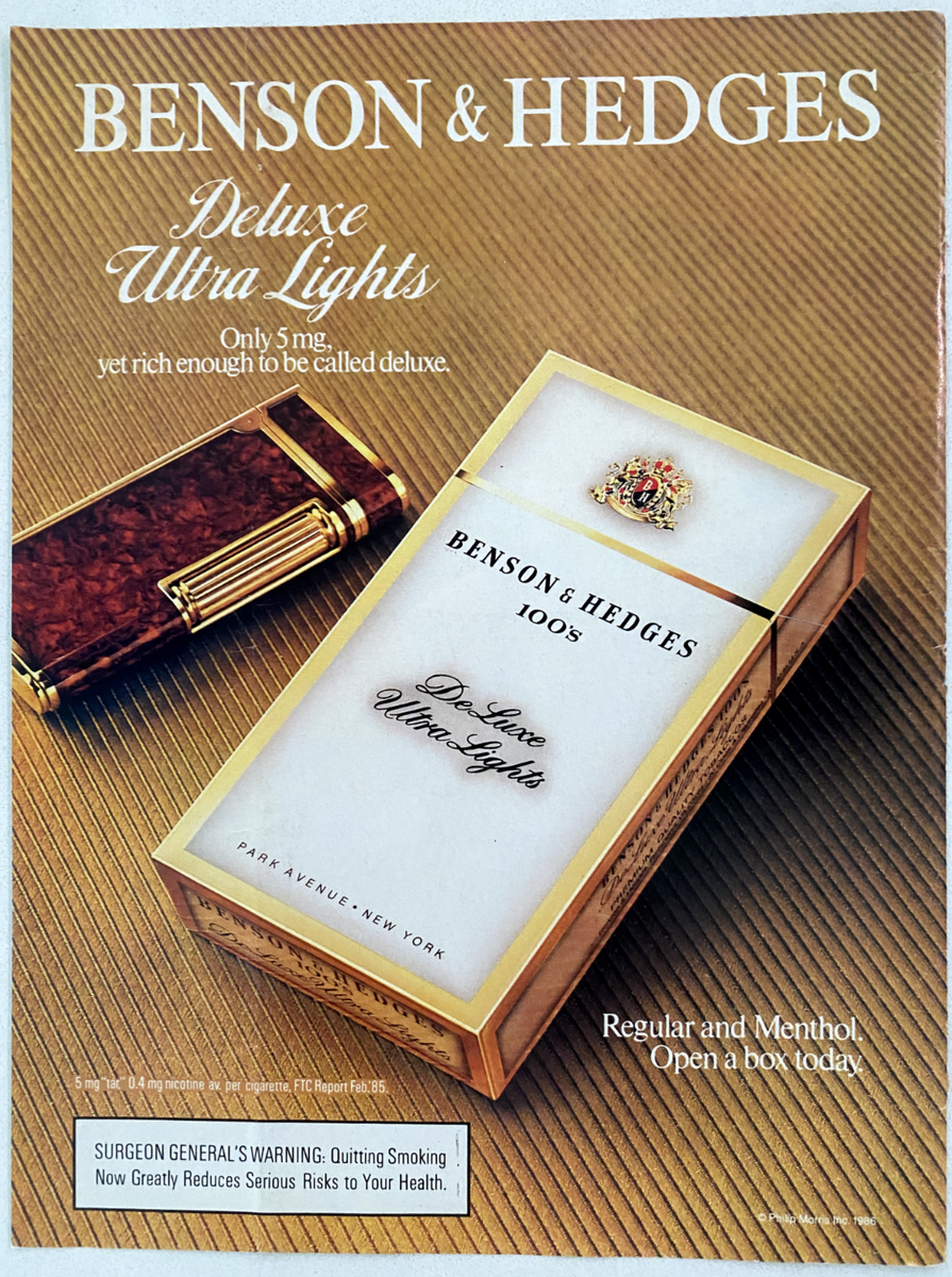 benson cigarettes price What's everyone's thoughts on & Hedges? : r/Cigarettes Benson & Hedges 100s Luxury