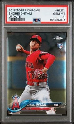 2018 Topps Chrome Update Shohei Ohtani #HMT1 Rookie Card (RC) PSA 10