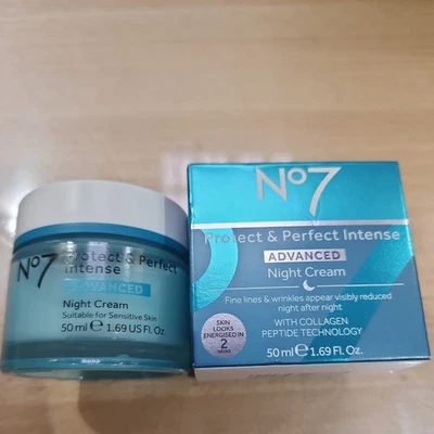No7 Protect & Perfect Intense Advanced Night Cream 50ml BRAND NEW BOXED