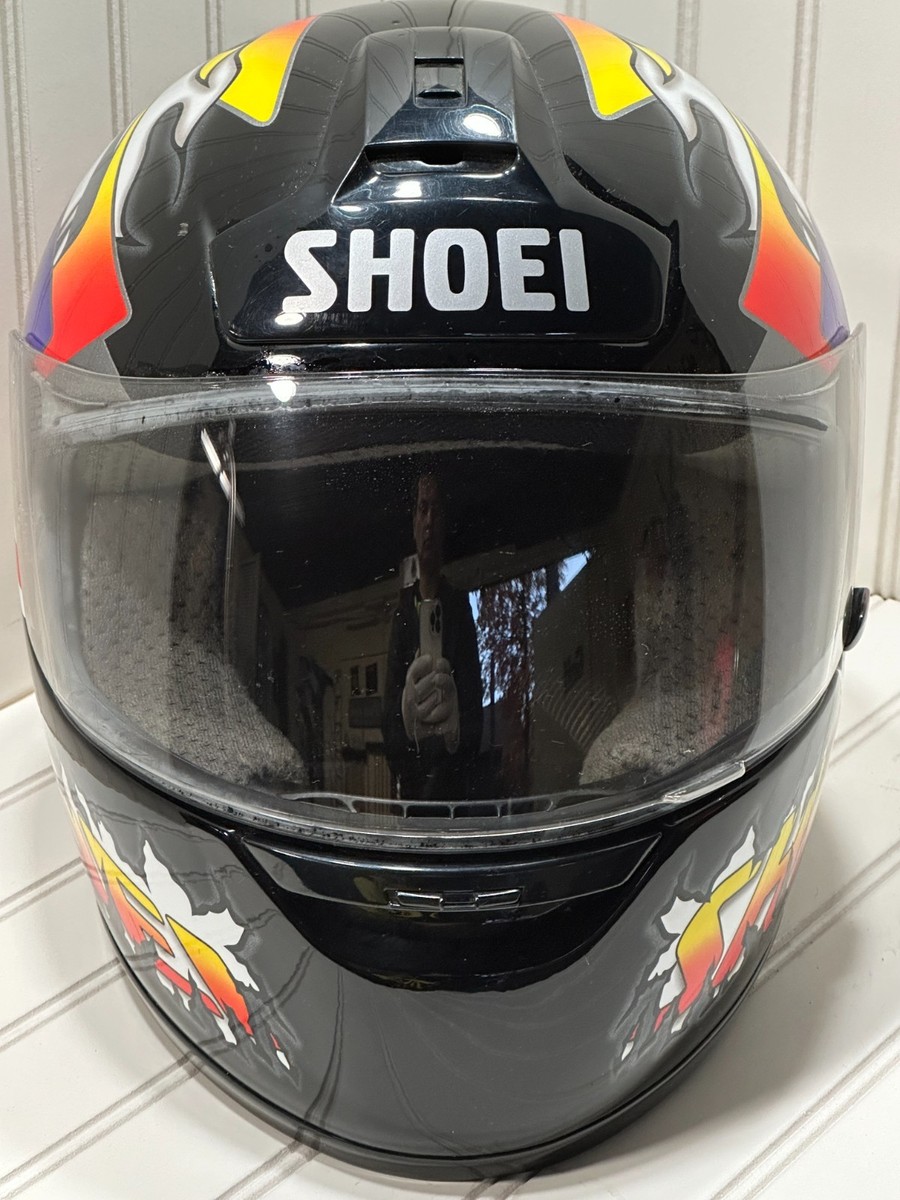 Shoei Full Face Motorcycle Helmet — Size S/M — Custom Graphic