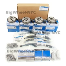 NEW For OEM 17-24 Ford F150 3.5L Ecoboost Chains Guides Tensioners W/PHASERS Kit