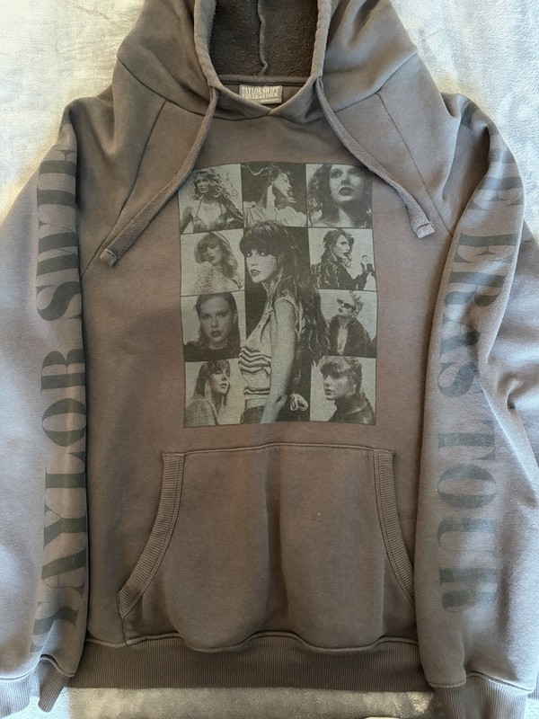 Official Taylor Swift The Eras Tour Black Hoodie Size Large