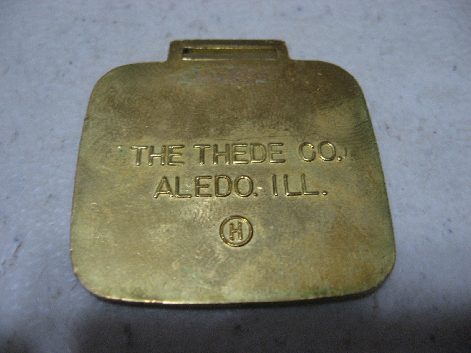 John Deere Logo The Thede Co. Advertising Watch Fob