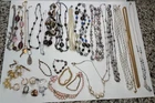 Lot Of Vintage Costume Jewelry Necklaces Earrings Bracelets