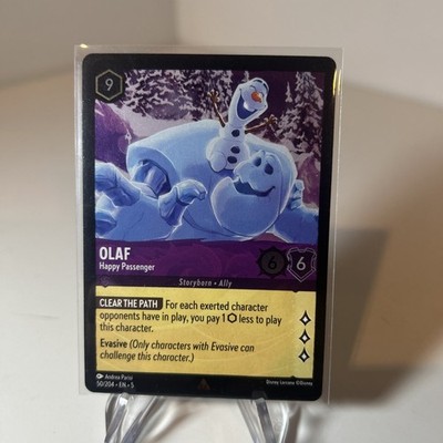 Olaf - Happy Passenger - 50/204 - Rare - Cold Foil Lorcana Shimmering Skies