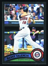 Danny Valencia Minnesota Twins 2011 Topps Black #387 SN /60