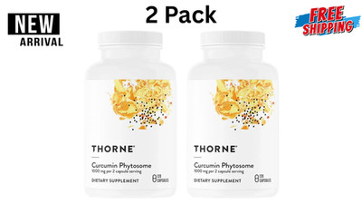 2 Pack OF Thorne Curcumin Phytosome 1000mg Dietary Supplement | 120 Capsules