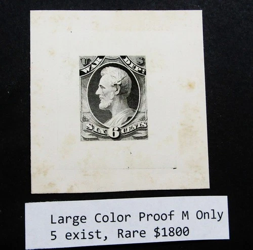 nystamps US Stamp Large Color Proof Mint Only 5 Exist Rare $1800     M13x3504