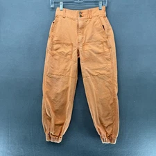 BDG Urban Outfitters Baggy Skater Joggers Pants XS Womens Peach Utility Pockets