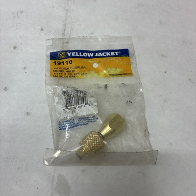 #ad #ad YELLOW JACKET QUICK COUPLER 1 4 FEMALE FLARE X 1 8 FPT 19110 $15.12