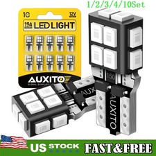 T10 168 194 2835 LED Interior Dome Map License Light Bulb 14E Super Blue 1~10Set