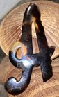 Carved Tortoise Shell Lucite Pin Brooch!
