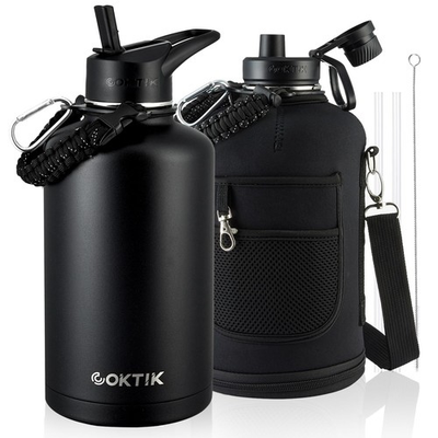 #ad 84oz Insulated Water Bottle Stainless Steel Vacuum Metal Portable ½ Gallon... $51.22