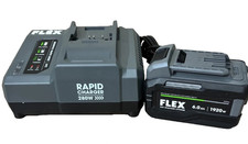 FLEX FX0331 24V 6.0 Ah Stacked Lithium Battery 280 Watt Fast Charger - NEW
