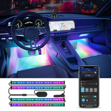 Govee Car Led Strip Lights Smart Rgbic Interior Car Lights App Control 4 Music