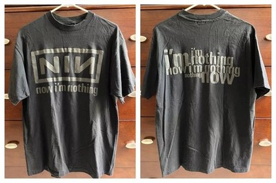 New!! Now I'm Nothing Charcoal T shirt Reprint Two Side