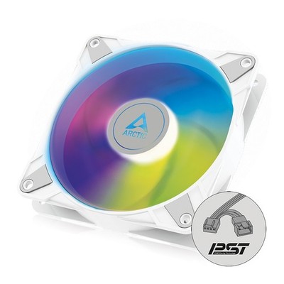 ARCTIC P12 PWM PST A-RGB 120mm PC Gehäuse Lüfter Case Fan LED Kühler weiß B-Ware