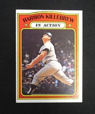 Harmon Killebrew 1972 In Action TOPPS Baseball Card #52 EX-MT