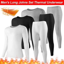 MEN'S THERMAL UNDERWEAR SET LONG JOHNS BASE LAYER TOP BOTTOM TROUSER THERMALS