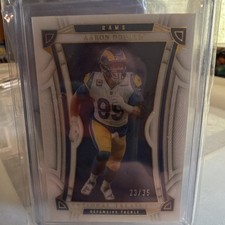 Panini 2022 National Treasures Aaron Donald Los Angeles Rams Gold #99 /35