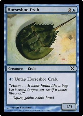 HORSESHOE CRAB x3 mtg EX/NM 10th Edition 3 Common