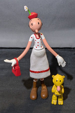 Product Image: 2004 Mezco Toys OLIVE OYL Oil Popeye 6" Bendy Figure White Complete w/Jeep Purse