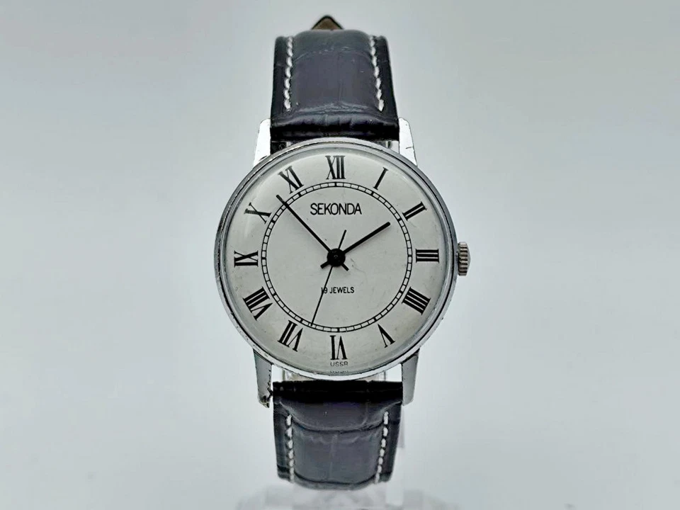 Reloj Pulsera Mecánico Vintage Soviético Sekonda Raketa 2609 Reloj Reparado URSS Foto 2 de 4