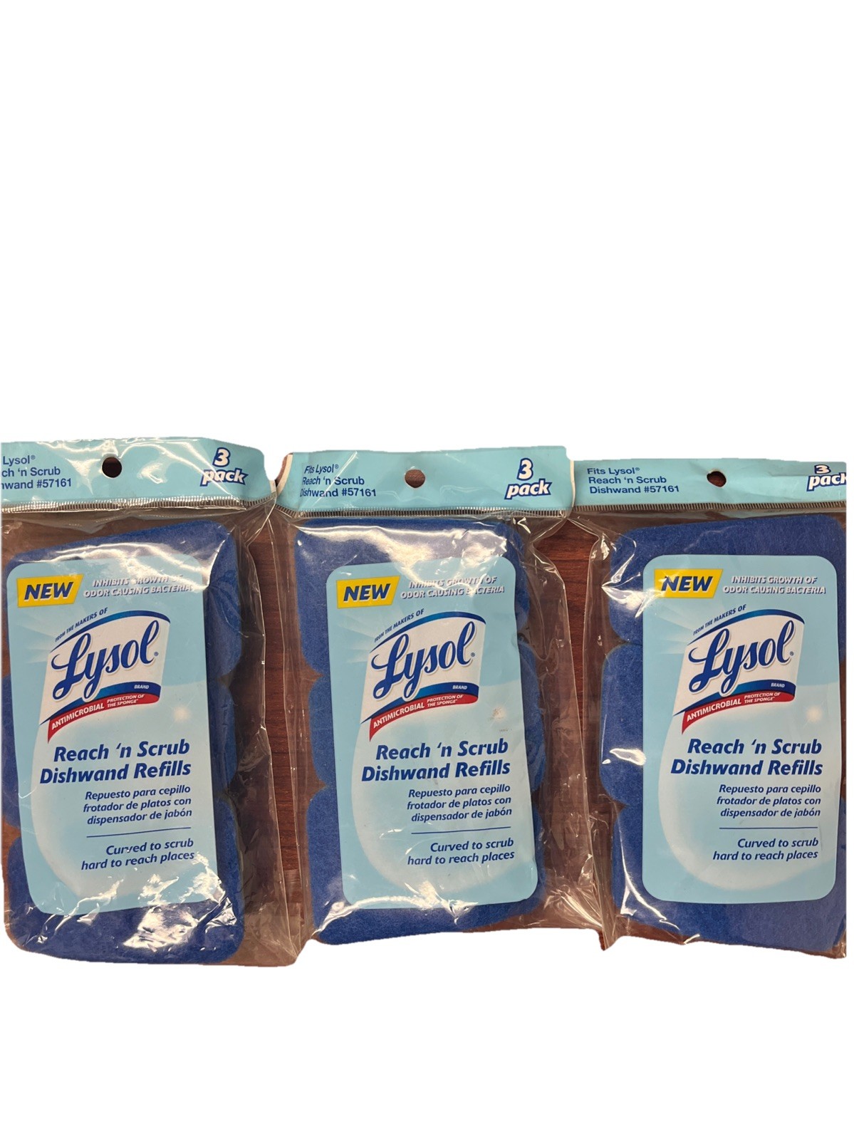 Lysol Reach N Scrub Dish Wand Refills Antimicrobial #57162 -