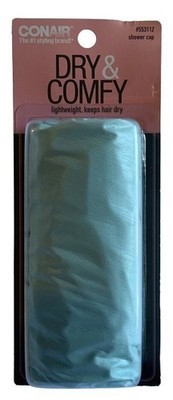 Conair Dry & Comfy Shower Cap, Lightweight, Blue, 1 count