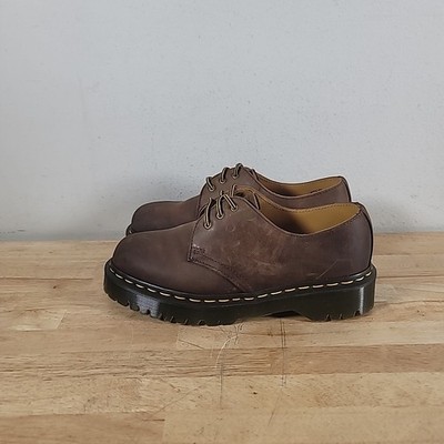 Dr Martens 1461 Bex Crazy Horse Leather Oxford Dark Brown Shoes Mens Size 8